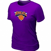 New York Knicks Big & Tall Primary Logo Purple Women's T-Shirt,baseball caps,new era cap wholesale,wholesale hats