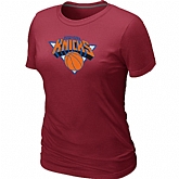 New York Knicks Big & Tall Primary Logo Red Women's T-Shirt,baseball caps,new era cap wholesale,wholesale hats