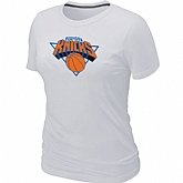 New York Knicks Big & Tall Primary Logo White Women's T-Shirt,baseball caps,new era cap wholesale,wholesale hats