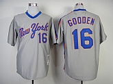 New York Mets #16 Dwight Gooden Gray Throwback Jerseys,baseball caps,new era cap wholesale,wholesale hats