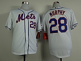 New York Mets #28 Murphy White Jerseys,baseball caps,new era cap wholesale,wholesale hats