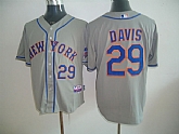 New York Mets #29 Davis Gray Cool Base Jerseys,baseball caps,new era cap wholesale,wholesale hats