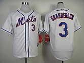 New York Mets #3 Granderson White Jerseys,baseball caps,new era cap wholesale,wholesale hats
