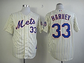 New York Mets #33 Matt Harvey Cream With Blue Pinstripe 2013 All Star Patch Jerseys,baseball caps,new era cap wholesale,wholesale hats