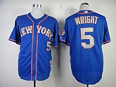 New York Mets #5 David Wright 1987 Blue Jerseys,baseball caps,new era cap wholesale,wholesale hats