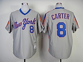 New York Mets #8 Carter Gray Throwback Jerseys,baseball caps,new era cap wholesale,wholesale hats