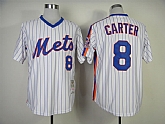 New York Mets #8 Carter White Throwback Jerseys,baseball caps,new era cap wholesale,wholesale hats