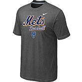 New York Mets 2014 Home Practice T-Shirt - Dark Grey,baseball caps,new era cap wholesale,wholesale hats