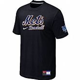New York Mets Black Nike Short Sleeve Practice T-Shirt,baseball caps,new era cap wholesale,wholesale hats