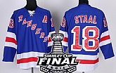 New York Rangers #18 Marc Staal 2014 Stanley Cup Light Blue Jersey,baseball caps,new era cap wholesale,wholesale hats
