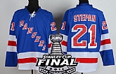 New York Rangers #21 Derek Stepan 2014 Stanley Cup Light Blue Jersey,baseball caps,new era cap wholesale,wholesale hats