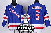 New York Rangers #6 Anton Stralman 2014 Stanley Cup Light Blue Jersey,baseball caps,new era cap wholesale,wholesale hats