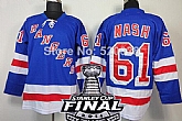 New York Rangers #61 Rick Nash 2014 Stanley Cup Light Blue Jersey,baseball caps,new era cap wholesale,wholesale hats