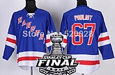 New York Rangers #67 Benoit Pouliot 2014 Stanley Cup Light Blue Jersey,baseball caps,new era cap wholesale,wholesale hats