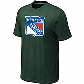 New York Rangers Big & Tall Logo D.Green T-Shirt,baseball caps,new era cap wholesale,wholesale hats