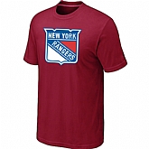 New York Rangers Big & Tall Logo Red T-Shirt,baseball caps,new era cap wholesale,wholesale hats