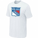 New York Rangers Big & Tall Logo White T-Shirt,baseball caps,new era cap wholesale,wholesale hats