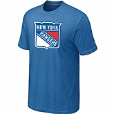 New York Rangers Big & Tall Logo light Blue T-Shirt,baseball caps,new era cap wholesale,wholesale hats