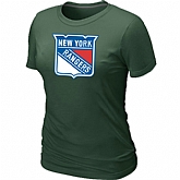 New York Rangers Big & Tall Women's Logo D.Green T-Shirt,baseball caps,new era cap wholesale,wholesale hats