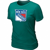 New York Rangers Big & Tall Women's Logo L.Green T-Shirt,baseball caps,new era cap wholesale,wholesale hats