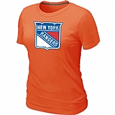 New York Rangers Big & Tall Women's Logo Orange T-Shirt,baseball caps,new era cap wholesale,wholesale hats