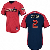 New York Yankees #2 Derek Jeter 2014 All Star Red Jerseys,baseball caps,new era cap wholesale,wholesale hats