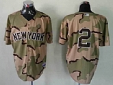 New York Yankees #2 Derek Jeter Camo Jerseys,baseball caps,new era cap wholesale,wholesale hats
