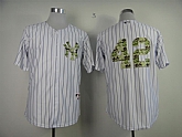 New York Yankees #42 Rivera Authentic 2013 USMC Home White Jerseys,baseball caps,new era cap wholesale,wholesale hats
