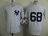 New York Yankees #68 Betances White Pinstripe Jerseys,baseball caps,new era cap wholesale,wholesale hats