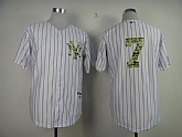 New York Yankees #7 Mantle Authentic 2013 USMC Home White Jerseys,baseball caps,new era cap wholesale,wholesale hats