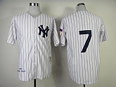 New York Yankees #7 Mickey Mantle Throwback 1951 White Jerseys,baseball caps,new era cap wholesale,wholesale hats