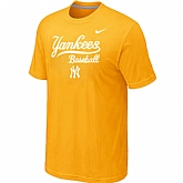 New York Yankees 2014 Home Practice T-Shirt - Yellow,baseball caps,new era cap wholesale,wholesale hats