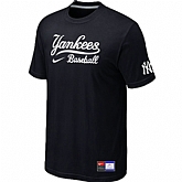 New York Yankees Black Nike Short Sleeve Practice T-Shirt,baseball caps,new era cap wholesale,wholesale hats