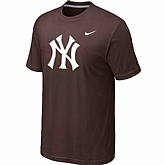New York Yankees Heathered Brown Nike Blended T-Shirt,baseball caps,new era cap wholesale,wholesale hats