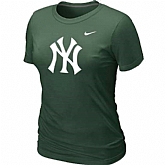 New York Yankees Heathered D.Green Nike Women's Blended T-Shirt,baseball caps,new era cap wholesale,wholesale hats