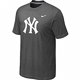 New York Yankees Heathered D.Grey Nike Blended T-Shirt,baseball caps,new era cap wholesale,wholesale hats