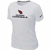 Nike Arizona Cardinals Authentic Logo Women's T-Shirt white,baseball caps,new era cap wholesale,wholesale hats