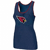 Nike Arizona Cardinals Ladies Big Logo Tri-Blend Racerback stretch Tank Top Blue