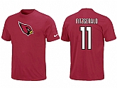Nike Arizona Cardinals Larry Fitzgerald Name & Number T-Shirt,baseball caps,new era cap wholesale,wholesale hats