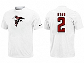 Nike Atlanta Falcons 2 ryan Name & Number T-Shirt White,baseball caps,new era cap wholesale,wholesale hats
