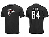 Nike Atlanta Falcons 84 white Name & Number T-Shirt Black,baseball caps,new era cap wholesale,wholesale hats