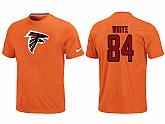 Nike Atlanta Falcons 84 white Name & Number T-Shirt Orange,baseball caps,new era cap wholesale,wholesale hats
