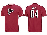 Nike Atlanta Falcons 84 white Name & Number T-Shirt Red,baseball caps,new era cap wholesale,wholesale hats