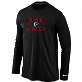 Nike Atlanta Falcons Heart & Soul Long Sleeve T-Shirt Black,baseball caps,new era cap wholesale,wholesale hats