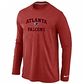 Nike Atlanta Falcons Heart & Soul Long Sleeve T-Shirt Red,baseball caps,new era cap wholesale,wholesale hats