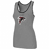 Nike Atlanta Falcons Ladies Big Logo Tri-Blend Racerback stretch Tank Top L.grey