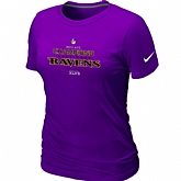 Nike Baltimore Ravens 2012 AFC Conference Champions Trophy Collection Long Women's Purple T-Shirt,baseball caps,new era cap wholesale,wholesale hats