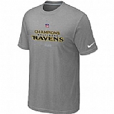 Nike Baltimore Ravens 2013 AFC Conference Champions Trophy Collection Long L.Grey T-Shirt,baseball caps,new era cap wholesale,wholesale hats