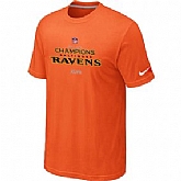 Nike Baltimore Ravens 2013 AFC Conference Champions Trophy Collection Long Orange T-Shirt,baseball caps,new era cap wholesale,wholesale hats