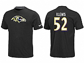 Nike Baltimore Ravens 52 R.LEWIS Name & Number T-Shirt,baseball caps,new era cap wholesale,wholesale hats